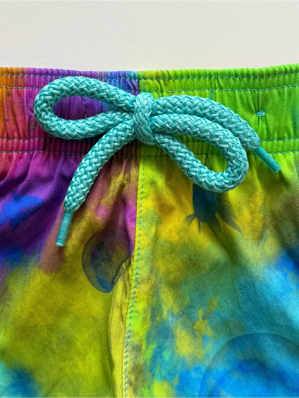 Vilebrequin Baby Boy Bambi Bleu Batik Holi Party Swim Trunks - Size 12M